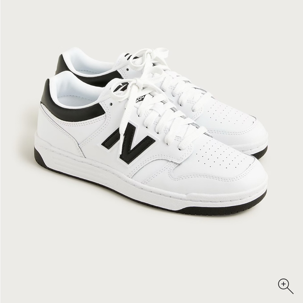 New Balance 480 Black and White Sneakers